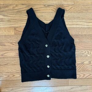 Zara Black Knit Tank Top